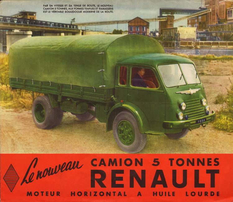 RENAULT camion baché 8 tonnes moteur à huile lourde 1938 photo N°4843 